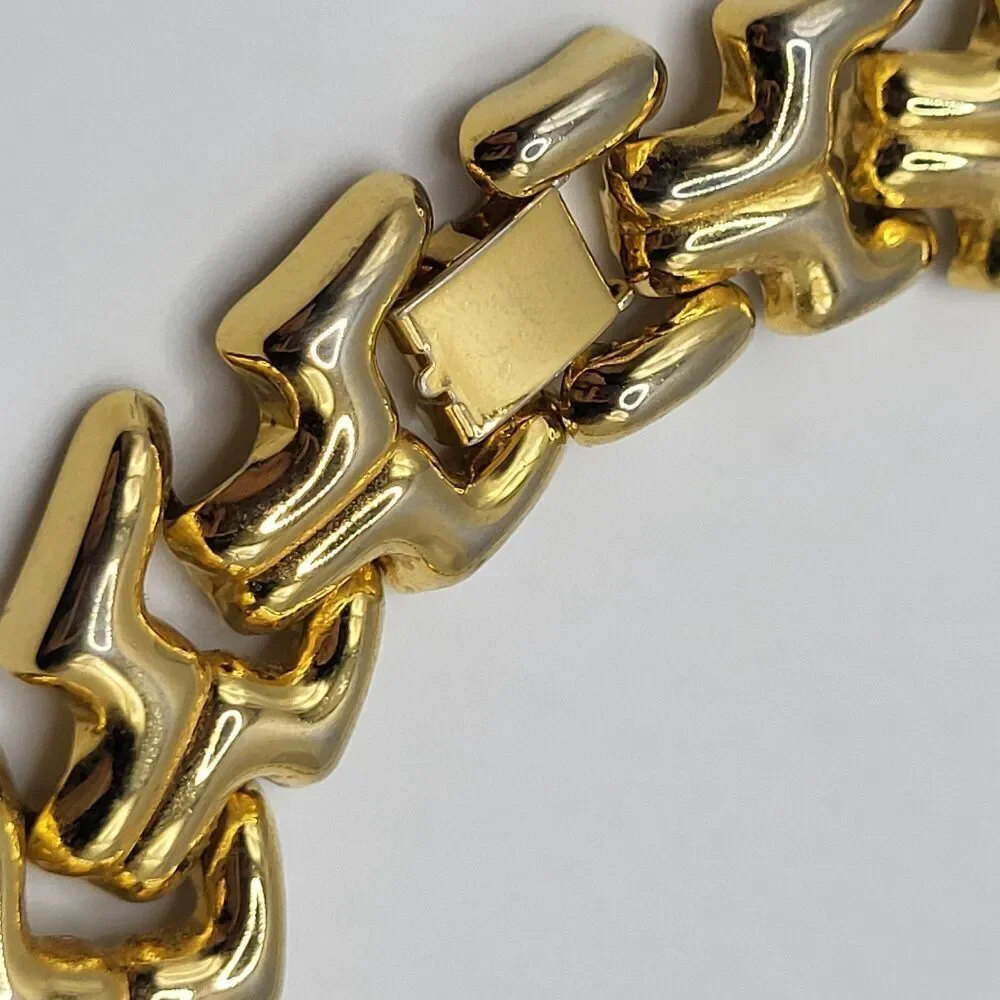 Vintage 80s Thick Gold Chain 18in